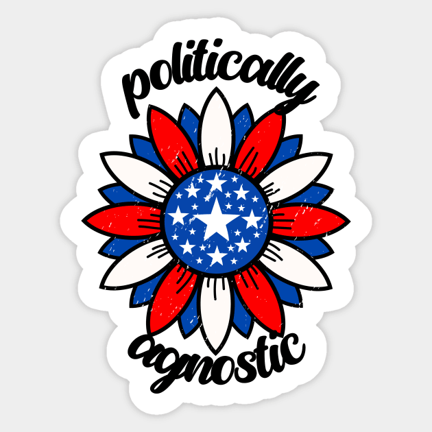 Politically Agnostic Sticker by nextneveldesign